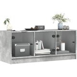 TV ormarić sa staklenim vratima boja betona 102x37x42 cm | Eponuda.com