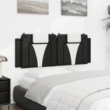  Jastuk za uzglavlje Viana crno-bijeli 140 cm od umjetne kože | shoptok.hr