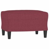  4-dijelni set sofa s jastucima crvena boja vina od tkanine | Eponuda.com