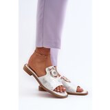 S. BARSKI Elegant shiny women's slippers with decoration S.Barski Cijene
