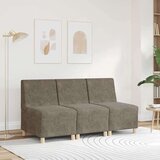 vidaXL Modularna sofa bez naslona za ruke tamno siva 55 cm umjetna koža | shoptok.hr