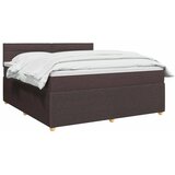  Boxspring krevet s madracem Tamno smeđa 180 x 200 cm Tkanina - Tamno smeđa 180 x 200 cm Dizajn linija | shoptok.hr