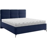 CARRYHOME OBLAZINJENA POSTELJA 180 cm x 200 cm , tekstil temno modra Cene