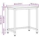  Stol Staro drvo 80 x 50 x 76,5 cm Inženjerska drva i čelik | shoptok.hr