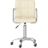 Maison Chic Vrtljiv Jedilni stoli - Vzorci stoli krem blago A1721, (22031406) | Shoptok.si