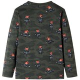  Dječja pidžama s dugim rukavima kaki 128 | shoptok.hr