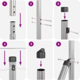  Ograda s povezom i stupovima Siva 1 x 10 m | shoptok.hr