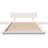  Krevetna konstrukcija Bijelo 90 x 190 cm boja drva | shoptok.hr