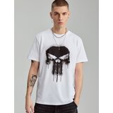 House - Majica kratkih rukava s printom The Punisher - Bijela Cijene