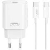XO Kućni punjač CE25 25W USB C+TypeC Kabl BELI | ePonuda.com
