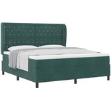  Krevet s opruga kutije Tamnozelena 200 x 180 cm Baršun | shoptok.hr