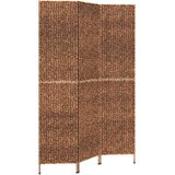 Sobna pregrada s 3 panela smeđa 122 x 180 cm od vodenog zumbula | shoptok.hr