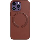  futrola leather case magsafe za iphone 13 pro max (6.7) braon Cene