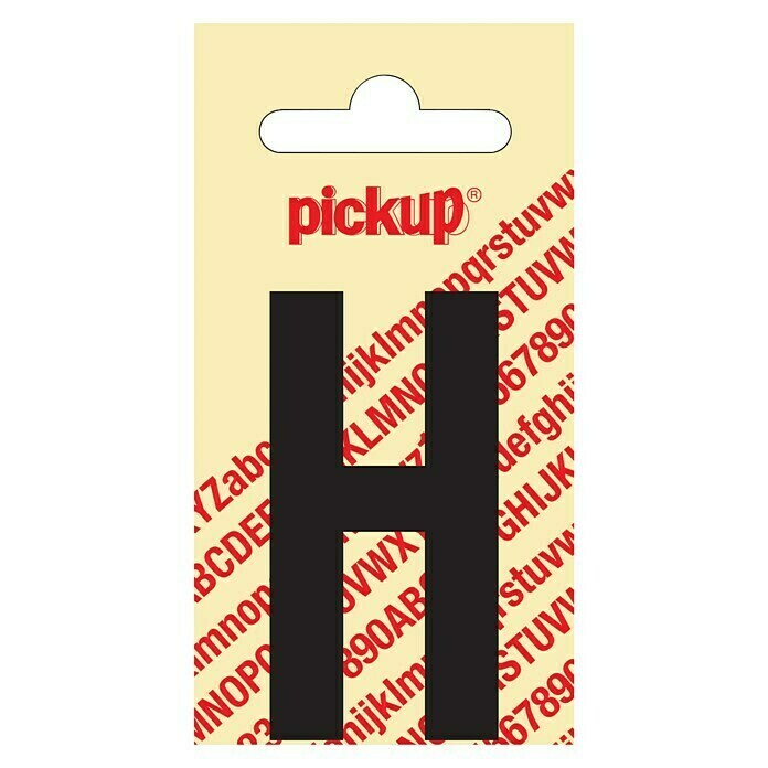 Samolepilni listki (Motiv: H, Črne barve, Višina: 60 mm)