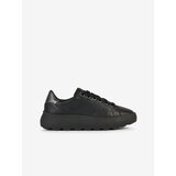 Geox Spherica Black Women's Leather Sneakers - Women Cene