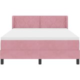 Krevet s opruga kutije Ružičasta 200 x 160 cm Baršun | Eponuda.com
