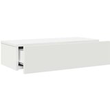 vidaXL Stenska polica s predali bel 60x26,5x15 cm inženirski les | Shoptok.si