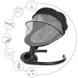 Kidwell Električna dječja ležaljka REVE 2-u-1 crna | shoptok.hr