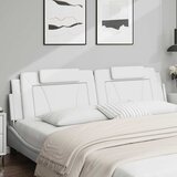  Jastuk za uzglavlje Viana bijeli 200 cm od umjetne kože | shoptok.hr