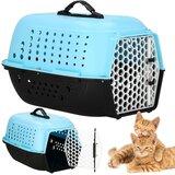 springos Nosilka za mačko, psa, zajca do 7 kg, modra in črna, dimenzij 48x33x28 cm., (21724355) | Shoptok.si