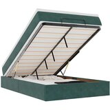 vidaXL Otomanski posteljni okvir z vzmetnico zelen 120x190 cm žamet, (21609982) | Shoptok.si
