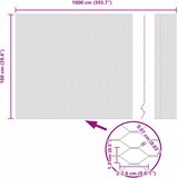  Heksagonalna ograda Zelena 1 x 10 m PVC | shoptok.hr