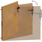  Vrtna vrata 100x75 cm Corten čelik | shoptok.hr