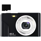 INF digitalni fotoaparat z 48 mp, hd 1080p, 16x zoom, pomnilniška kartica 32 gb black, (21266056) Cene
