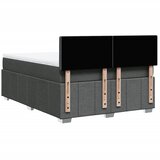  Krevet s oprugama i madracem tamnosivi 140x190 cm od tkanine | shoptok.hr