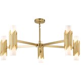Elstead MARVELE10-AB-OPAL - Luster na stalku MARVELE 10xE14/40W/230V zlatna | Eponuda.com