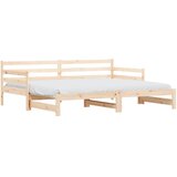  The Living Store Izvlečna dnevna postelja 90x200 cm trdna borovina - Izvlečna Dnevna Postelja, (21454198) | Shoptok.si