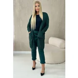 Kesi Cardigan with pockets dark green