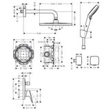 Hansgrohe 27957000 crometta e podometni komplet za tuš | Shoptok.si