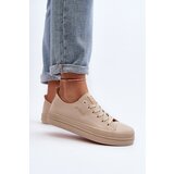EVENTO Women's Beige Fabric Sneakers Staneva | Shoptok.si