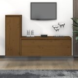 vidaXL TV ormarići 2 kom smeđa boja meda od masivne borovine Cijene