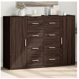 vidaXL Komoda 2 kosa rjavi hrast 60x31x84 cm inženirski les | Shoptok.si