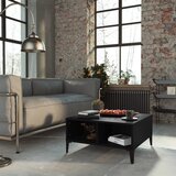 vidaXL stolić za kavu crni 60 x 60 x 30 cm od iverice | shoptok.hr