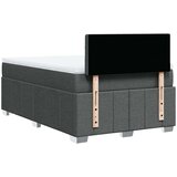 vidaXL Box spring postelja z vzmetnico temno siva 120x190 cm blago | Shoptok.si