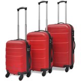 3-Dijelni Set Čvrstih Kofera Crveni | shoptok.hr