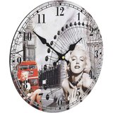 vidaXL Starinska stenska ura Marilyn Monroe 30 cm, (20939084) | Shoptok.si