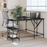 Maison Chic Pisalna miza - pisarniška miza - Računalniška miza črna 139x139x75 cm inženirski les, (21785709) | Shoptok.si