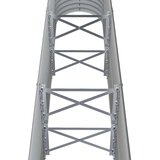 vidaXL Visoka greda iz prašno premazanega jekla 152x40x68 cm siva | Shoptok.si