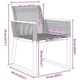  3-dijelni set za objedovanje u vrtu Crni Poli ratan | shoptok.hr