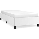 vidaXL Posteljni okvir bel 90x200 cm blago | Shoptok.si