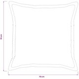  Presvlaka za jastuk 6 kom. HOUTEN Sivosmeđa 70 x 70 cm Kord - Sivosmeđa 70 x 70 cm 6 | shoptok.hr