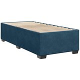 Box spring krevet s madracem tamnoplavi 100x200 cm baršunasti | shoptok.hr