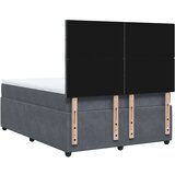 vidaXL Krevet s oprugama i madracem tamnosivi 160x200 cm baršunasti | shoptok.hr