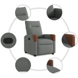  Naslonjač za noge tamnosive tkanine | shoptok.hr