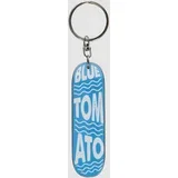 Skate Keychain blue / white waves