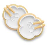 BABYBJORN komplet jedilni set krožnika, žlici in vilici Powder Yellow Cene